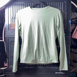 Mint Green Long Sleeve Women's Blouse